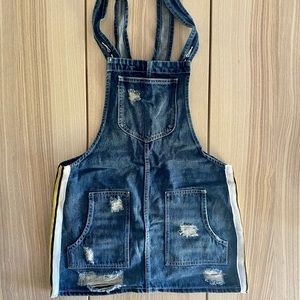 NWOT Denim Skirt Overall